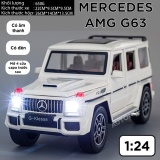 Mô hình xe Mercedes G-Klessa G63 động cơ V12 hộp xốp mở tất cả cửa có đèn có âm thanh 1:24 Chezhi OT402 OT376