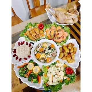 Bộ bát đĩa hoa mặt trời giá rẻ - Set bát dĩa đẹp thắp hương thờ cúng gia tiên