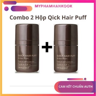 Combo 2 phấn dặm hói che kuyết điêm tóc quick hair puff