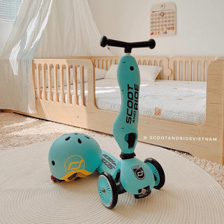 Combo xe + mũ scoot and ride highway kick 1 - xe chòi chân 2 in 1 scooter and ride dành cho bé 1-5y
