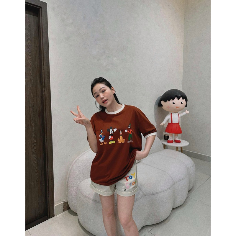 SET ÁO THUN MICKEY FORM RỘNG QUẦN KAKI LƯNG THUN 💃💃💃