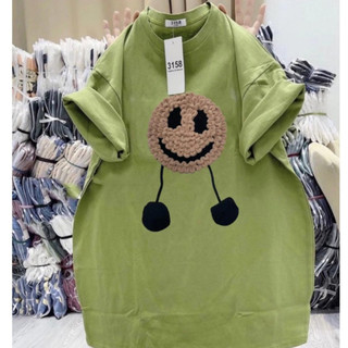Áo thun nữ tay lỡ chất cotton khô 3158 may đáp  CHÂN ĐEN  phong cách Hàn Quốc CAMASTORE M1000