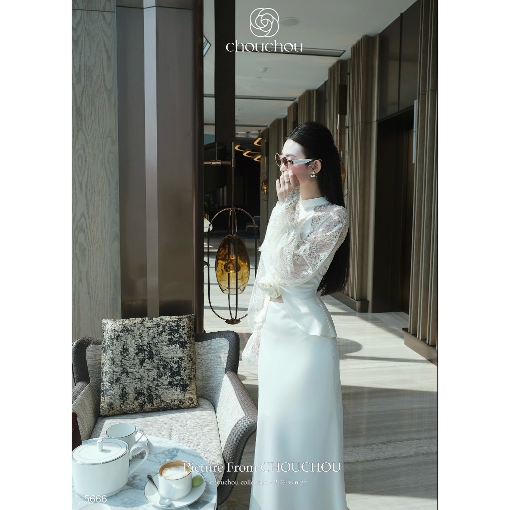 SET LỤA TAY REN- CHOUCHOU
