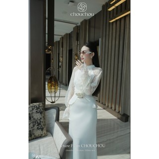 SET LỤA TAY REN- CHOUCHOU
