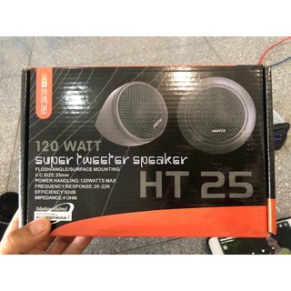 Loa Tép ô tô size 25mm công suất 120w gắn cánh cửa, gắn dc trên taplo. HT 25. HERTZ.