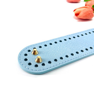 Tấm đế túi da PU đục lỗ (tone màu pastel ánh nhũ)