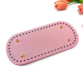 Tấm đế túi da PU đục lỗ (tone màu pastel ánh nhũ)