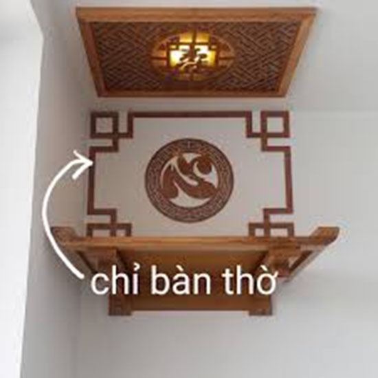 Viền chỉ trang trí bàn thờ