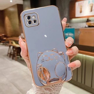 Ốp lưng Samsung Note 10 LITE mềm dẻo chống sốc hình mèo thần tài có giá đỡ Samsung Note 10lite