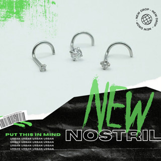 [BÁN THEO CHIẾC] Khuyên Mũi NOSTRIL CHÂN C Thép Y Tế Unisex Màu Bạc Không Gỉ Sét Không Ngứa Không Đen Urban