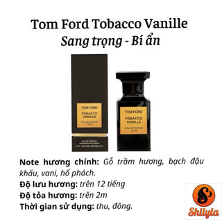 Tom Ford Tobacco Vanille- Nước Hoa Unisex chiết 10ml Chính Hãng