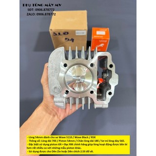 Lòng 54mm dành cho xe wave s110 / wave black / rsx