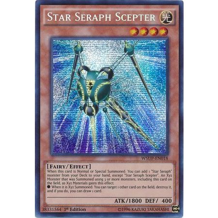 Star Seraph Scepter - WSUP-EN018 - Prismatic Secret Rare 1st Edition [ GGSTORE ] [ Bài Yugioh Chính 