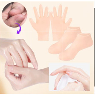   Tất silicone  tất tay tất chân silicone dưỡng ẩm chống nứt nẻ chăm sóc bàn tay,chân cho nam nữ.tổngkho1997 