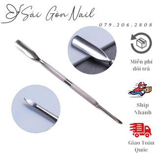 Cây đẩy da chết nail, cây sủi da inox 2 đầu cao cấp