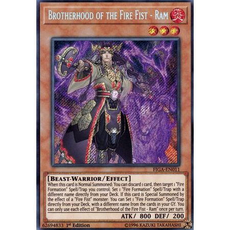 Brotherhood of the Fire Fist - Ram - FIGA-EN011 - Secret Rare 1st Edition [ GGSTORE ] [ Bài Yugioh C
