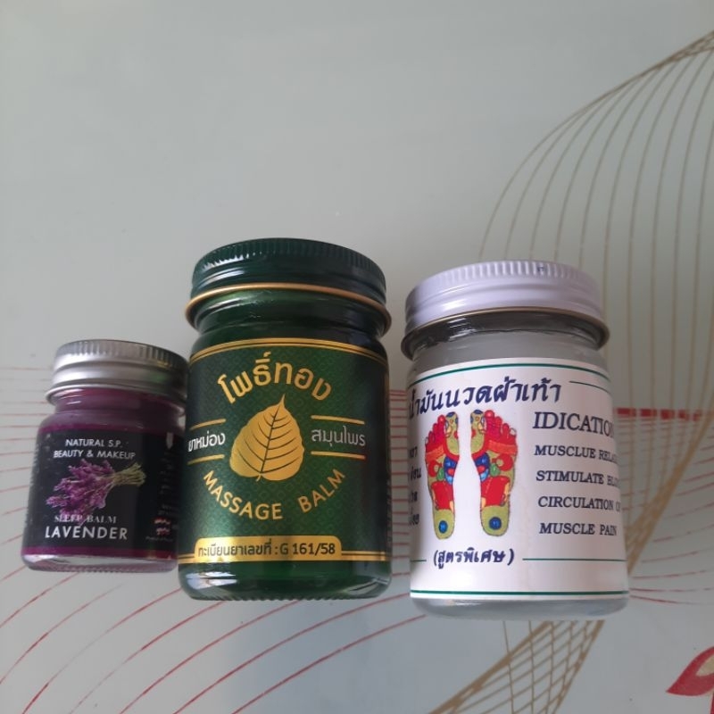 [Compo 3] 1 dầu cù là ngủ ngon lavender 15g + 1 dầu cù là xanh 50g + 1 dầu cù là trắng massage lòng 