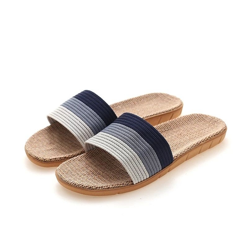 Dép cói quai ngang phối 3 sọc(Dép Nam)