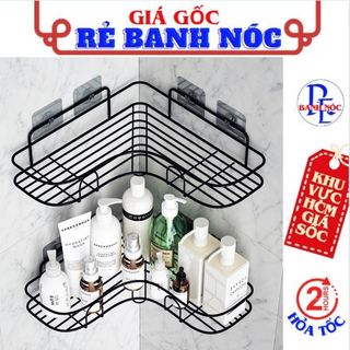Kệ Góc Nhà Tắm Dán Tường - Kệ Tam Giác Nhà Bếp Dán Tường Siêu Dính Chịu Lực 10kg - Kệ Để Đồ Nhà Tắm Tặng Kèm Miếng Dán
