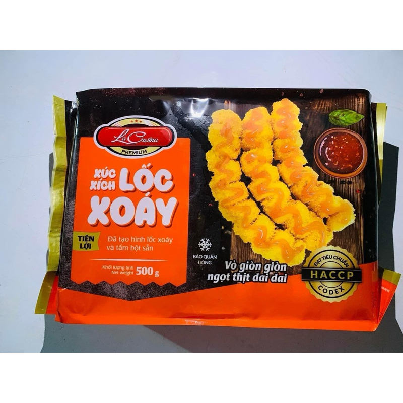 Xúc xích lốc xoáy LC food 500g