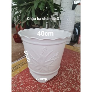 Chậu nhựa trồng cây  ba chân số 3 kích thước miệng 40cmx cao 40cm