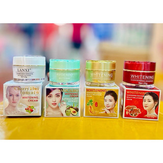 Kem dưỡng da Lanxi Whitening Cherry Avocado Ginseng Ganoderma 25g