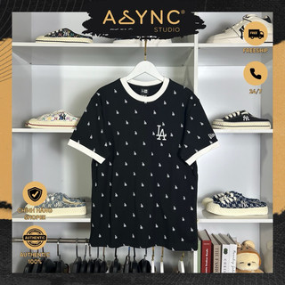 (Auth) Áo Thun New Era x MLB LA Màu Đen Bo Viền Trắng CODE: 13578272 - 13038749 - 11929727 - 13038757 - Async Studio