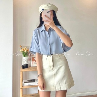 Áo sơ mi lụa nữ ngắn tay nhiều màu Maia Somicoctay335 P12K12