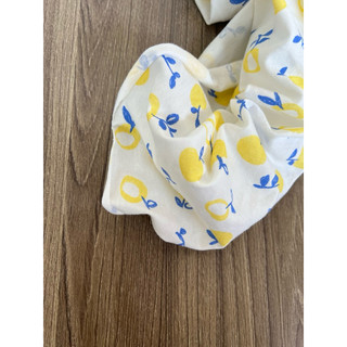 Vải thun cotton 2c Hàn quả chanh vàng