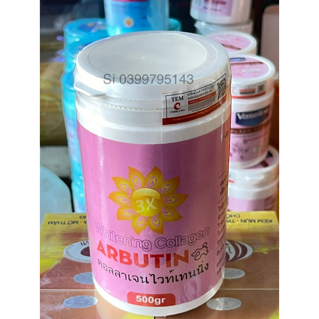 Kem kích trắng ARBUTIN 3C3 Hồng Hộp 500g