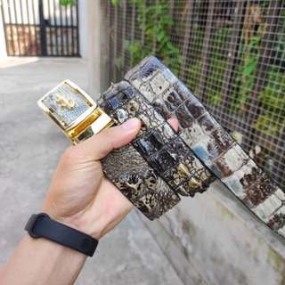 [LOẠI ĐẶC BIỆT] Thắt lưng cá sấu nguyên thủy không thuộc màu. Bản gù gai liền 4cm!