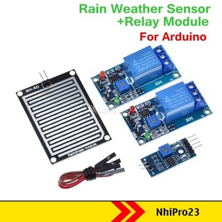 Mạch cảm biến mưa - Cảm biến mưa đóng ngắt rơ le 5v 12v