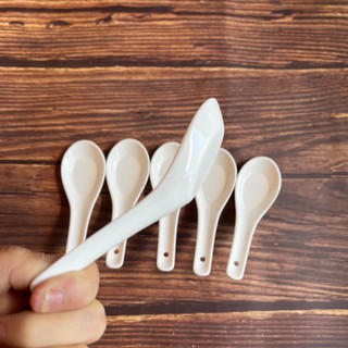 Muỗng sứ ăn chè, cháo, súp cao cấp sứ sạch không chì