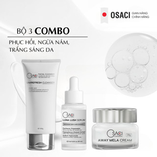  Bộ sản phẩm Ngừa nám trắng da chuyên sâu Osaci gồm Kem Nám 20g + Serum dưỡng 20ml + Sữa Rửa Mặt 100g 