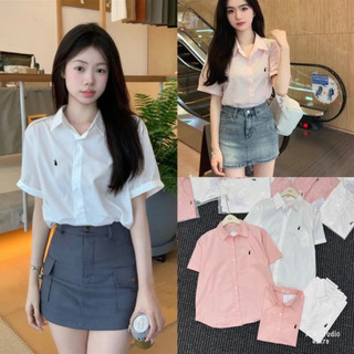 Áo sơ mi nữ , áo sơ mi ngựa thêu
