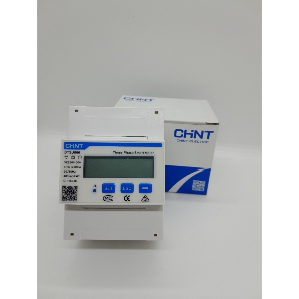 Công tơ điện thông minh 3 pha DTSU666 Chint không hỗ trợ CT ngoài