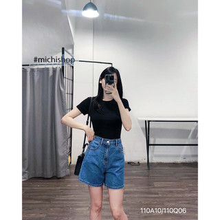 Áo thun cổ tròn basic ngắn tay - 110A10