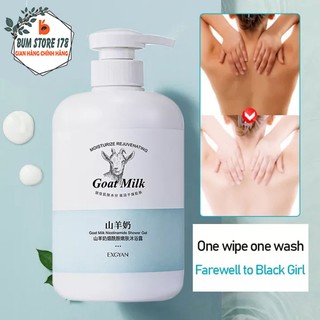  Sữa Tắm Dê Goat Milk Exgyan 800ml Dưỡng Ẩm Trắng Da Toàn Thân Sữa Tắm Thơm Lưu Hương Lâu Khử Mùi Dịu Nhẹ Kháng Khuẩn 
