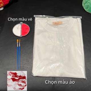 SET LÀM ÁO NỤ HÔN( 1 COMBO MÀU + KIM TUYẾN + BUT + ÁO TRƠN) ÁO PHÔNG TRƠN OVERSIZE LUMIHOUSE