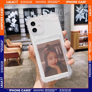 Ốp lưng iphone TRONG suốt  VÍ ĐỰNG THẺ 7/8Plus/X/XS/XsMax/11/12/13/15/pro/max
