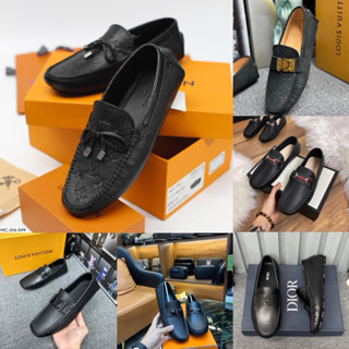 Giầy moca Hermess - giày lười da nam LV màu sắc trẻ trung độc đáo full box [video + clip tại shop]
