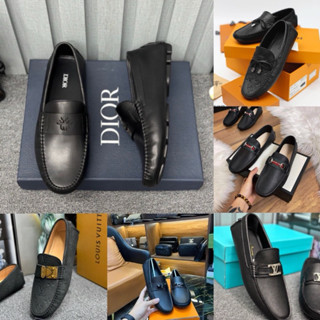 Giầy moca nam LV , giầy lười nam da HM cao cấp full size 38-43 có hộp [video + ảnh tại shop ]