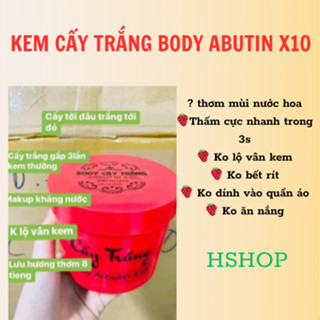  Kem Body Cấy Trắng Arbutin x10 hủ 500gr trắng nhanh dưỡng trắng 