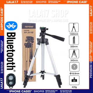 Tripod giá đỡ điện thoại máy ảnh livestream có remote mini xịn giá rẻ nhất 3110/3120/A 3 chân - lala17