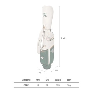 Túi tậy Golf mini chân chống có đêm lót bên trong túi chất da sần cao cấp Malbon Hàn Quốc