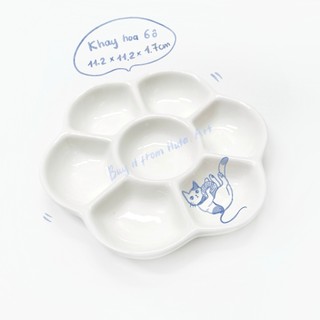 [Huta Art] Khay sứ pha màu chất lượng cao, dễ rửa