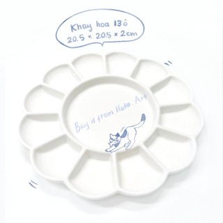 [Huta Art] Khay sứ pha màu chất lượng cao, dễ rửa