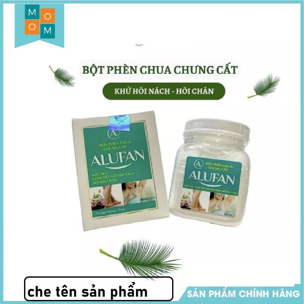 Bột phèn chua Alufan khử mùi hôi nách,hôi chân