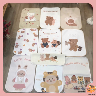 Tấm lót chống thấm cho bé 4D mẫu mới nhiều họa tiết đẹp kích thước 50 x 70cm Shopbeho
