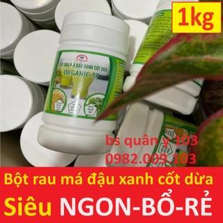 [s5]  Bột rau má đậu xanh cốt dừa organic 37